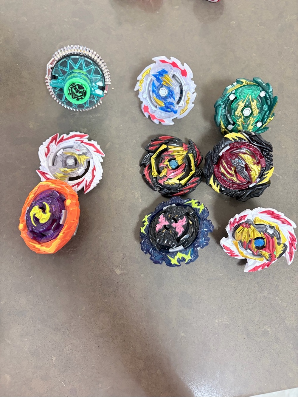 Beyblade-Style Kids Spinning Tops - Multicolor Pack huge lot rare